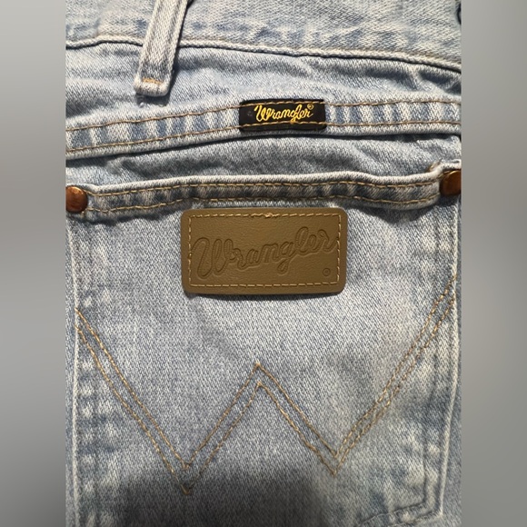 Wrangler Cowboy Cut Original Fit Jeans Men’s Bleach Washed Denim 1013MWZGH - Picture 5 of 9